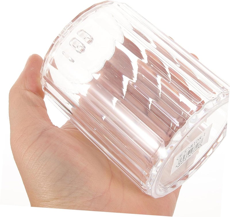 Acrylic Cotton Swabs Holder Lid Organizer for Cotton Pads Toothpicks and Accessories Multipurpose Storage Container for Home and Dorm Use - Image 4