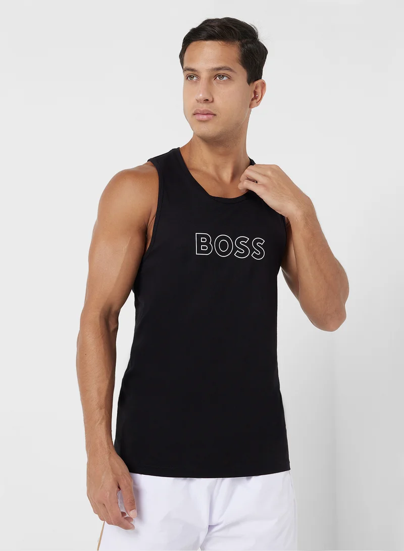 BOSS Logo Crew Neck Vest