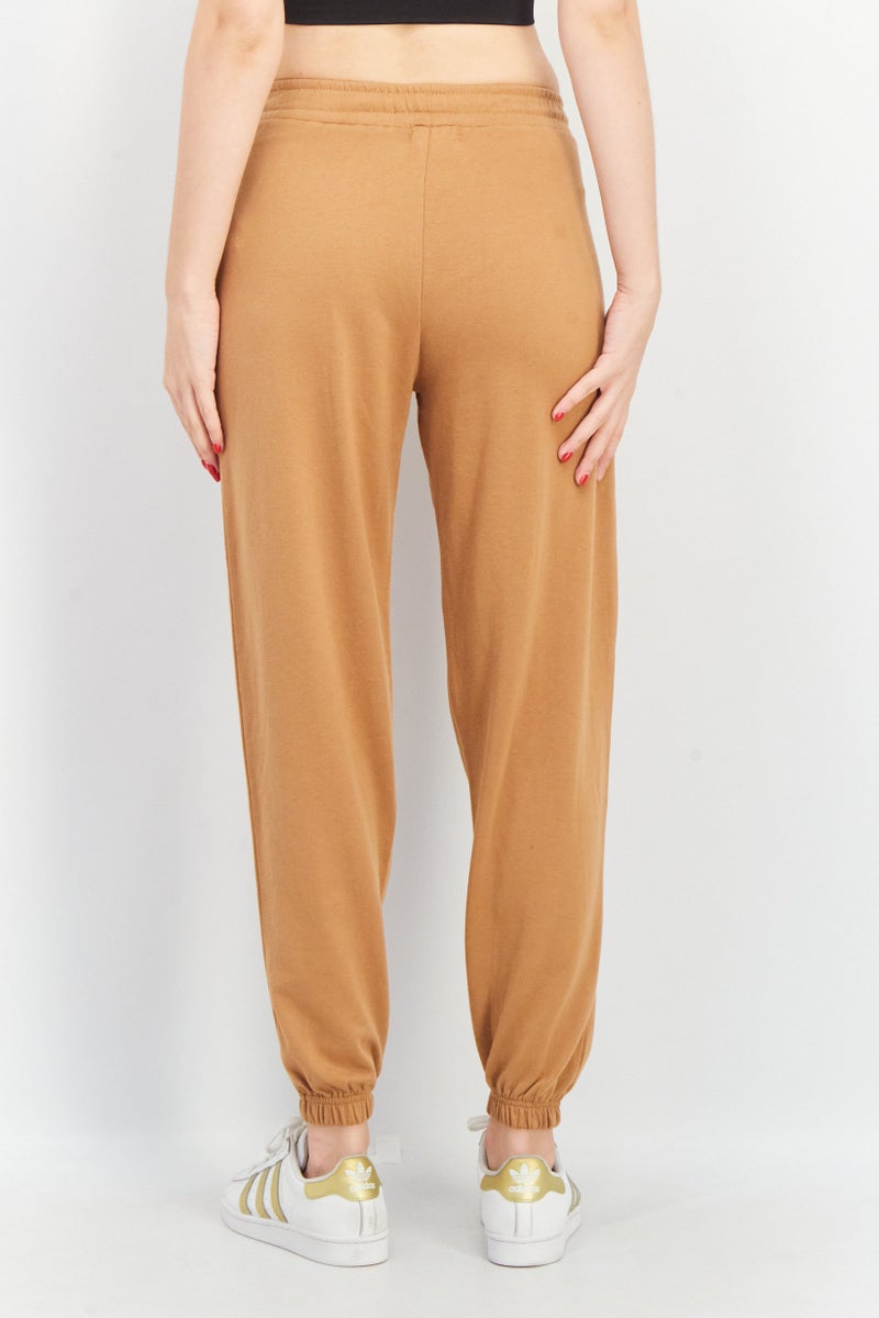 Attack on Titan Women Regular Fit High Waist Textured Trouser Pants, Brown - Image 3
