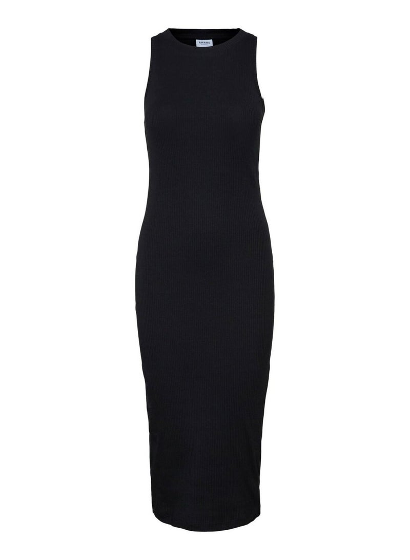 VERO MODA Awlavender Sl O-Neck Calf Dress Noos  - Image 3