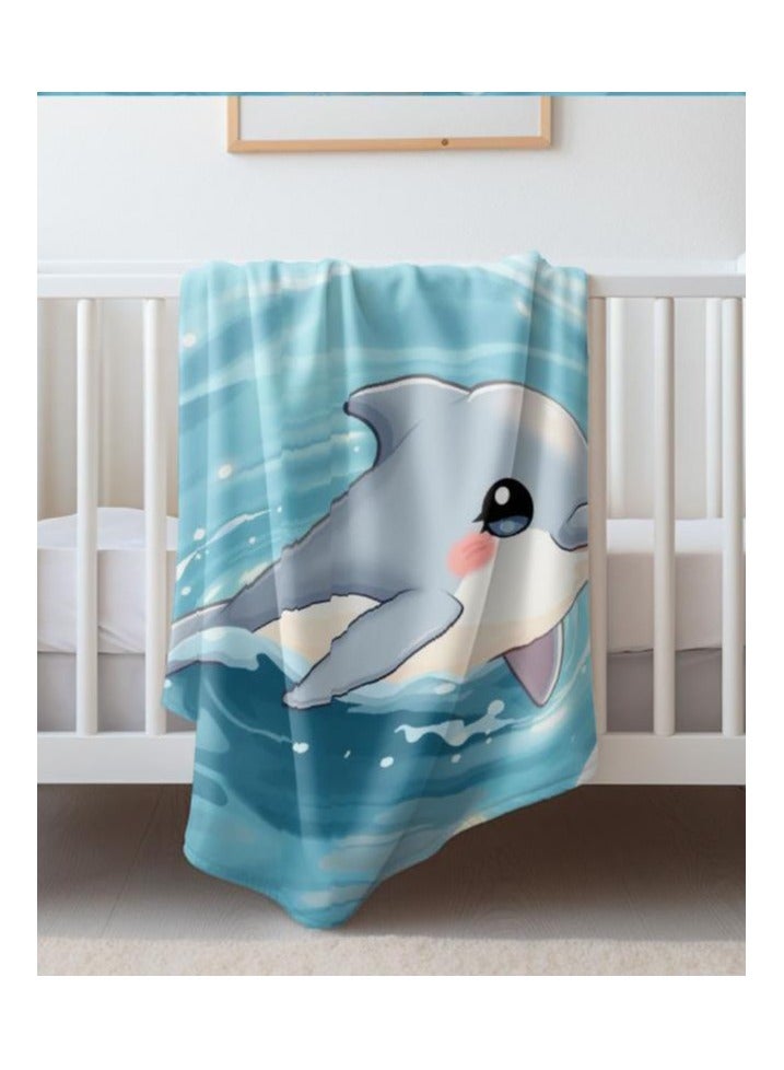 general Children's or student cartoon flannel thin blanket (warm and comfortable, suitable for sleep, games) 100cm*150cm - 736 - Image 1