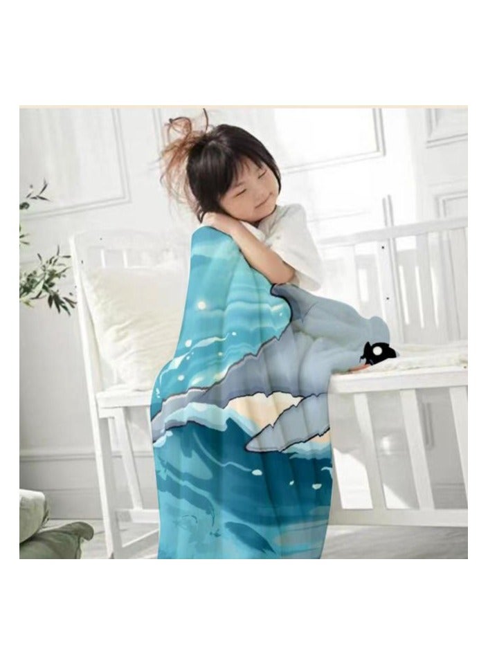 general Children's or student cartoon flannel thin blanket (warm and comfortable, suitable for sleep, games) 100cm*150cm - 736 - Image 3