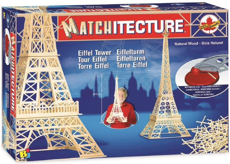 Bojeux Matchitecture - Eiffel Tower Toy, Blue - Image 1