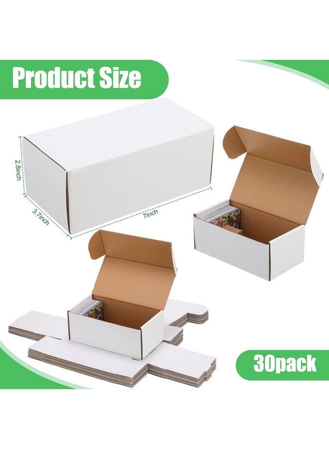 Yexiya 400 Count Trading Card Storage Box Cardboard Baseball Card Storage Box Collectible Trading Card Cases For Sports Cards Gaming Cards Game Collecting Holder Supplies (30 Pcs)  - Image 3