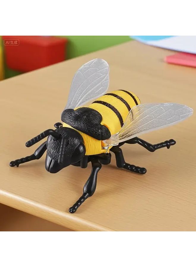 Wind Up Bee Toy for Kids Yellow Striped Crawler Cute Bug Learning Gift - Image 5