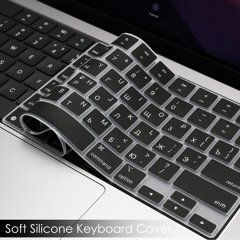 ProElife Russian Keyboard Cover Skin for 2025-2022 MacBook Air 13.6 15 inch M4 M3 M2 Chip & 2025-2021 MacBook Pro 14 16.2 inch M5 M4 M3 M2 M1 Pro/Max Accessory - Image 5