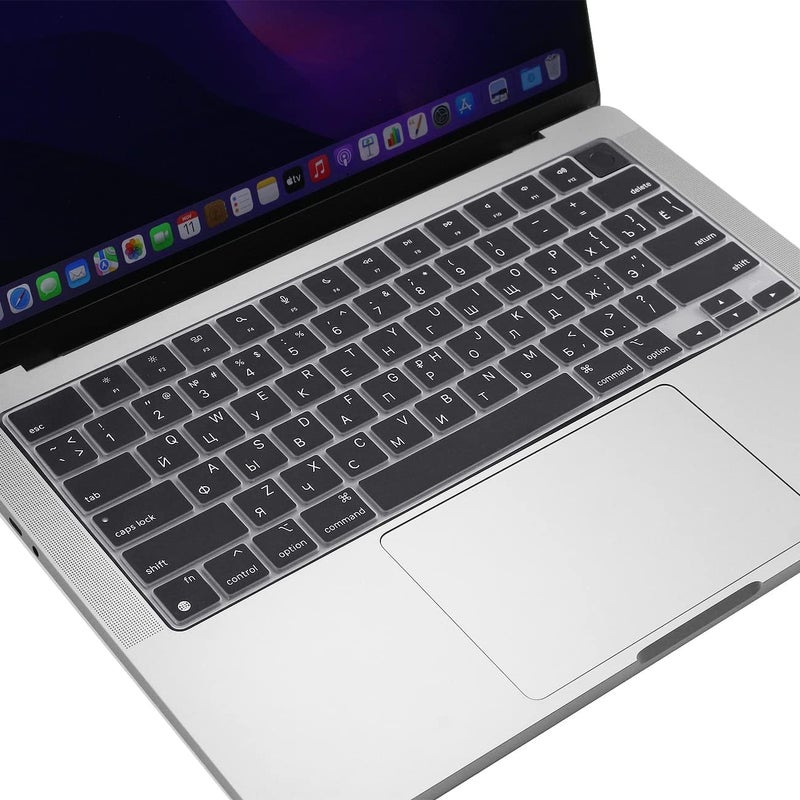 ProElife Russian Keyboard Cover Skin for 2025-2022 MacBook Air 13.6 15 inch M4 M3 M2 Chip & 2025-2021 MacBook Pro 14 16.2 inch M5 M4 M3 M2 M1 Pro/Max Accessory - Image 3