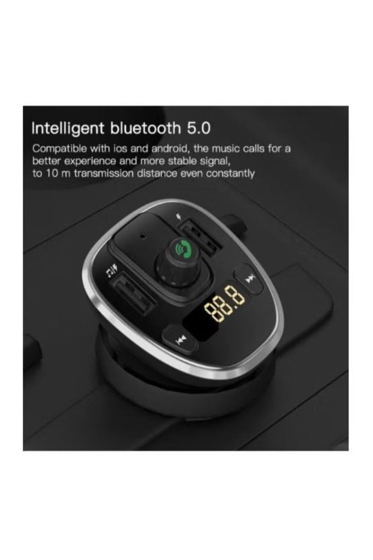 Yesido Y39 FM Bluetooth Received Car Charger - Black  - Image 4