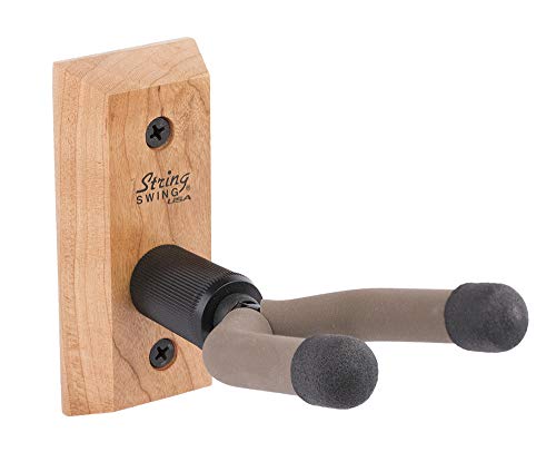 String Swing Banjo Hanger Wooden Wall Holder Cherry Hardwood String Swing CC01B-C - Image 1