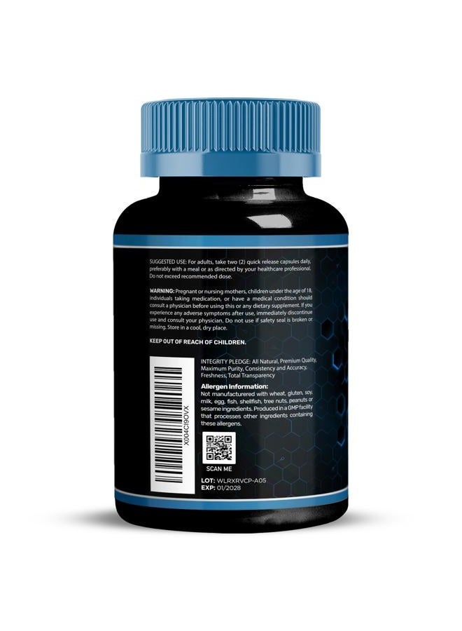 WELLNESS LABSRX Resveratrol Supplement 1000mg, 120 Capsules (60 Days Supply), Ultra-Strength High Purity Trans-Resveratrol for Healthy Aging, Anti-Aging and Heart Health Support - Vegan, Keto - Image 4