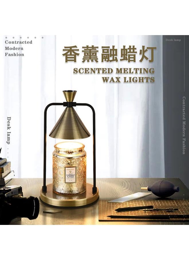 Bluejw - Simple Aromatherapy Candle Melted Wax Lamp Timing American Style Romantic Melted Candle Lamp Light Luxury Adjustable Light Bedroom Incense Expanding Table Lamp - Image 1