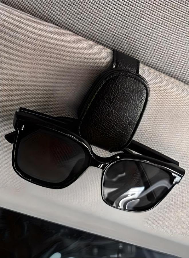 Generic Car Sun Visor Glasses Holder, Vehicle Eyewear Clip, Auto Interior Accessory, Storage Organizer for Glasses  - Image 1