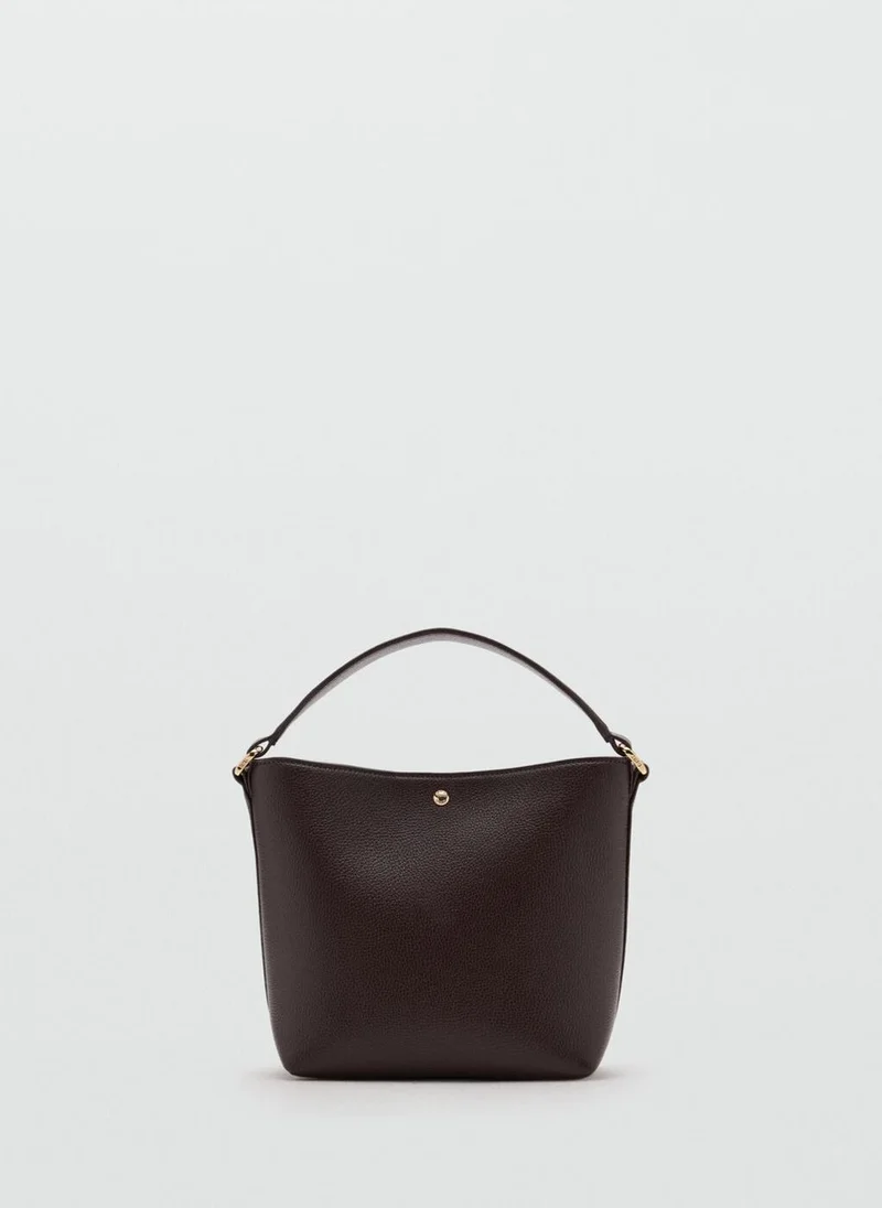 مانجو Faux-Leather Bucket Handbag