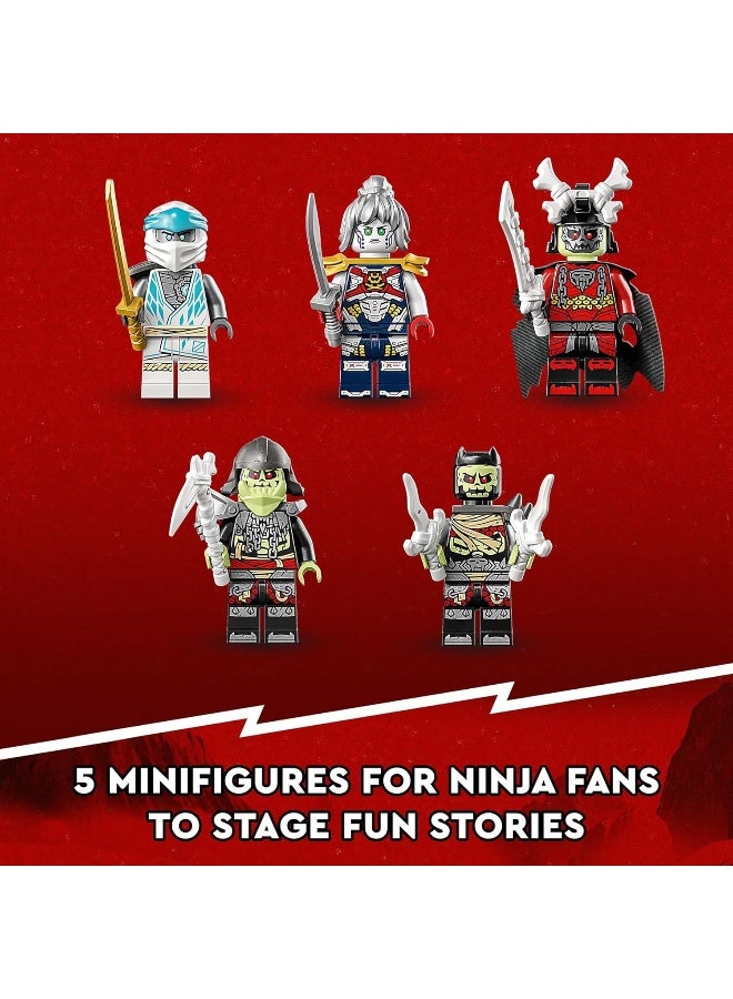 LEGO NINJAGO Zane’s Ice Dragon Creature 71786, 2in1 Dragon Toy to Action Figure Warrior, Model Building Kit, Construction Set for Kids with 5 Minifigures - Image 2