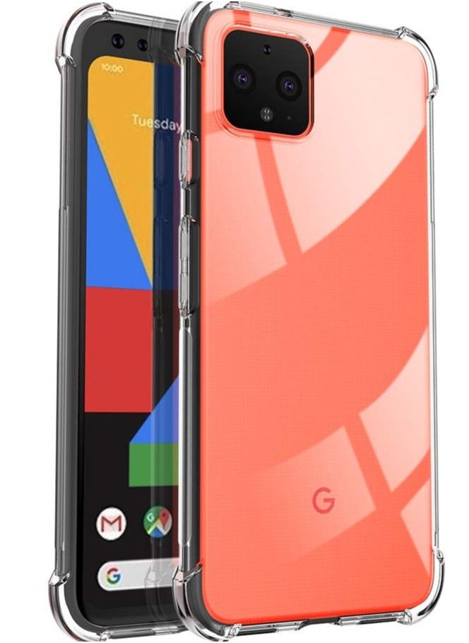Generic - Google Pixel 4 XL Case Cover Clear Soft Flexible Transparent  TPU Cover with Reinforced Bumper Corner Protection designed for Google Pixel 4 XL - Image 1