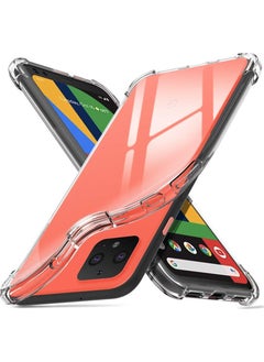 Google Pixel 4 XL Case Cover Clear Soft Flexible Transparent  TPU Cover with Reinforced Bumper Corner Protection designed for Google Pixel 4 XL