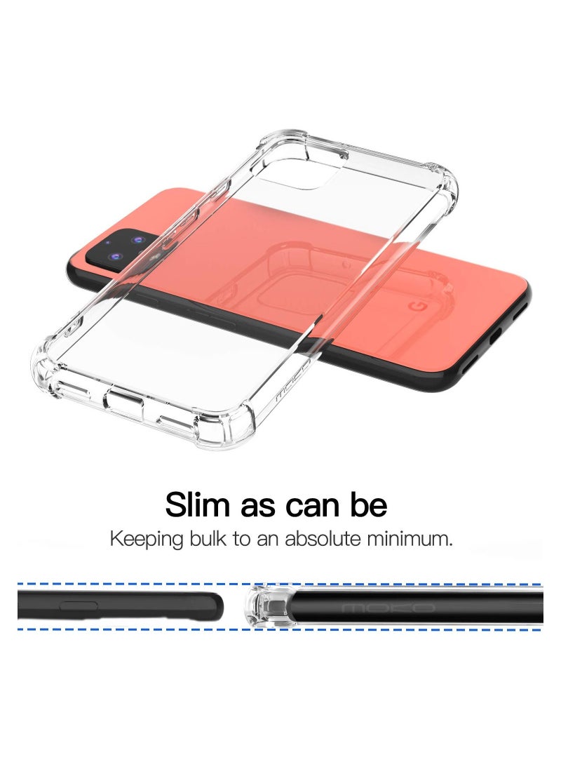 Generic - Google Pixel 4 XL Case Cover Clear Soft Flexible Transparent  TPU Cover with Reinforced Bumper Corner Protection designed for Google Pixel 4 XL - Image 1
