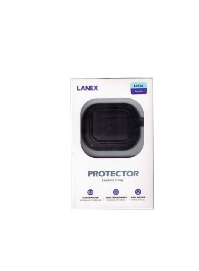 LANEX Lanix LB106 | Shockproof and Drop-Resistant Air Cushion Case for Wireless (TWS) Earphones