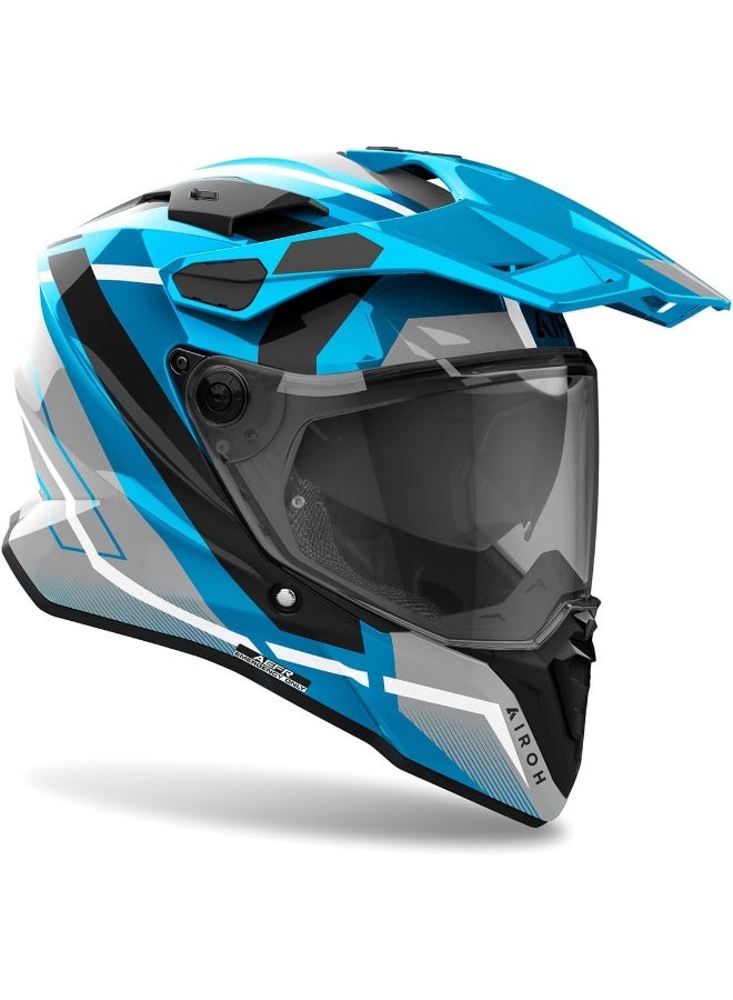 Airoh Commander 2 Mavick Cerulean Blue Gloss Helmet L - Image 2