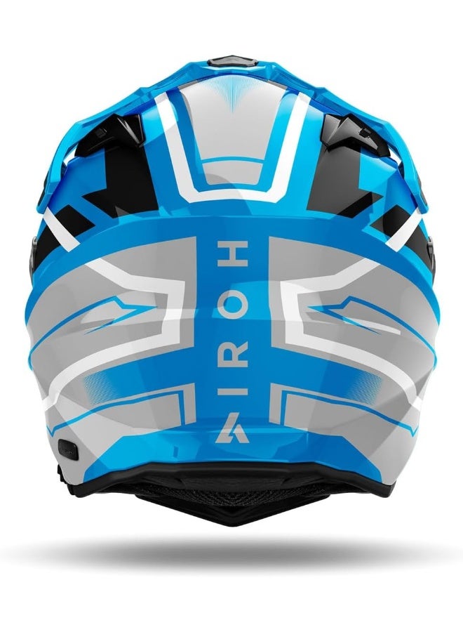 Airoh Commander 2 Mavick Cerulean Blue Gloss Helmet L - Image 3