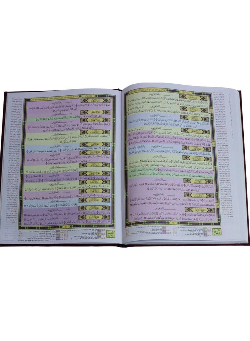 The Holy Qur’an And The Substantive Division Of Verses, Length 35 cm - Width 25 cm  - Image 2