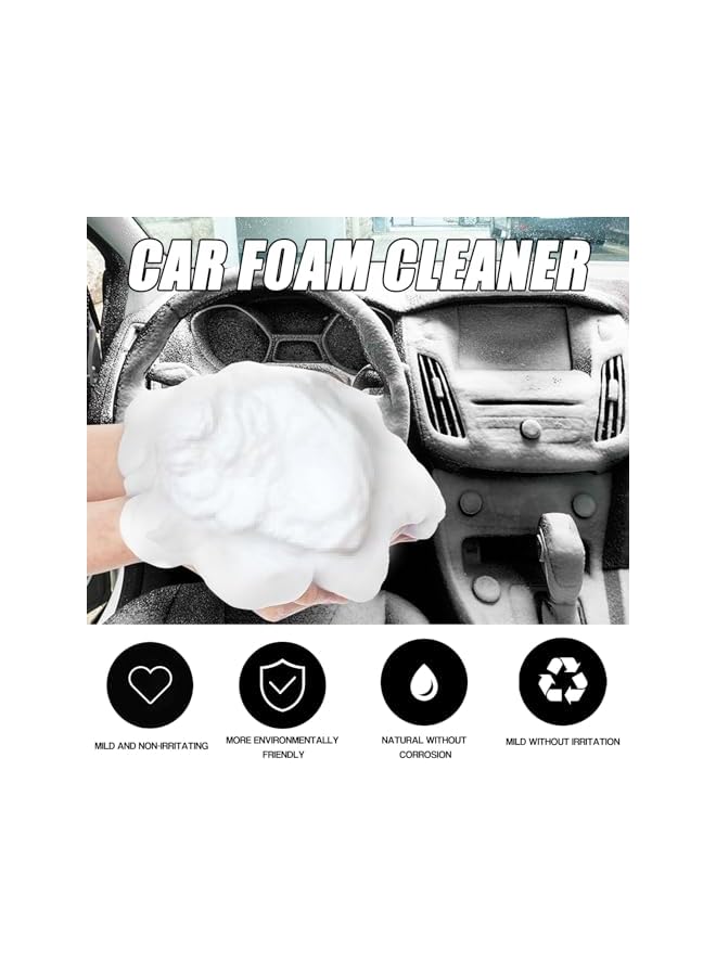 PROMASS Automotive Interior Foam Cleaner 60ml Waterless Cleaning Solution, Deep Cleaning Power, for Fabric Seats, Leather Upholstery, Vinyl, and Plastic, Refreshes Upholstery, Removes Tough Stains - Image 2