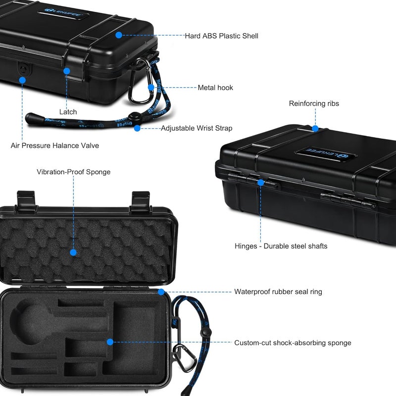Lekufee Portable Waterproof Hard Case for Insta360 X5, Insta360 X4 Air / X4 / X3 Camera and Accessories(Case Only) - Image 3