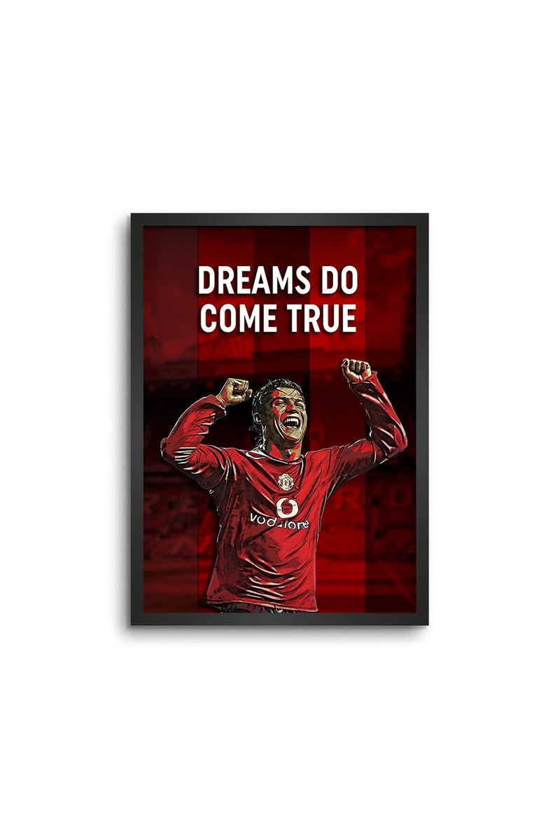 LAMRON Ronaldo Dreams Do Come True Framed Poster - Image 1