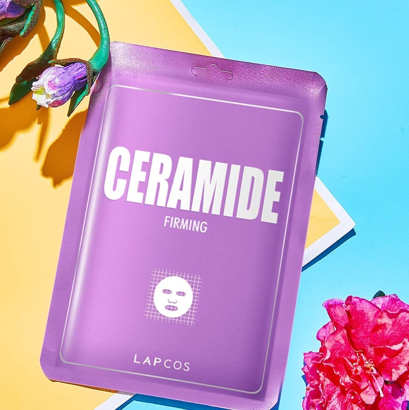 LAPCOS Ceramide Sheet Mask, Daily Moisturizing Face Mask, Hydrates & Plumps Skin, Korean Beauty Favorite 5-Pack - Image 5