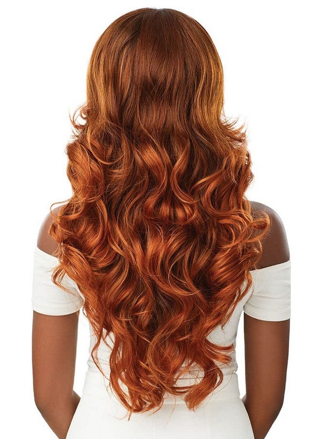 أوتر باروكة شعر أمامية من الدانتيل من Outre - خط شعر مثالي 13×6 فروة رأس صناعية - لون الغار (DR6/CHAMPAGNE FIZZ) - Image 5