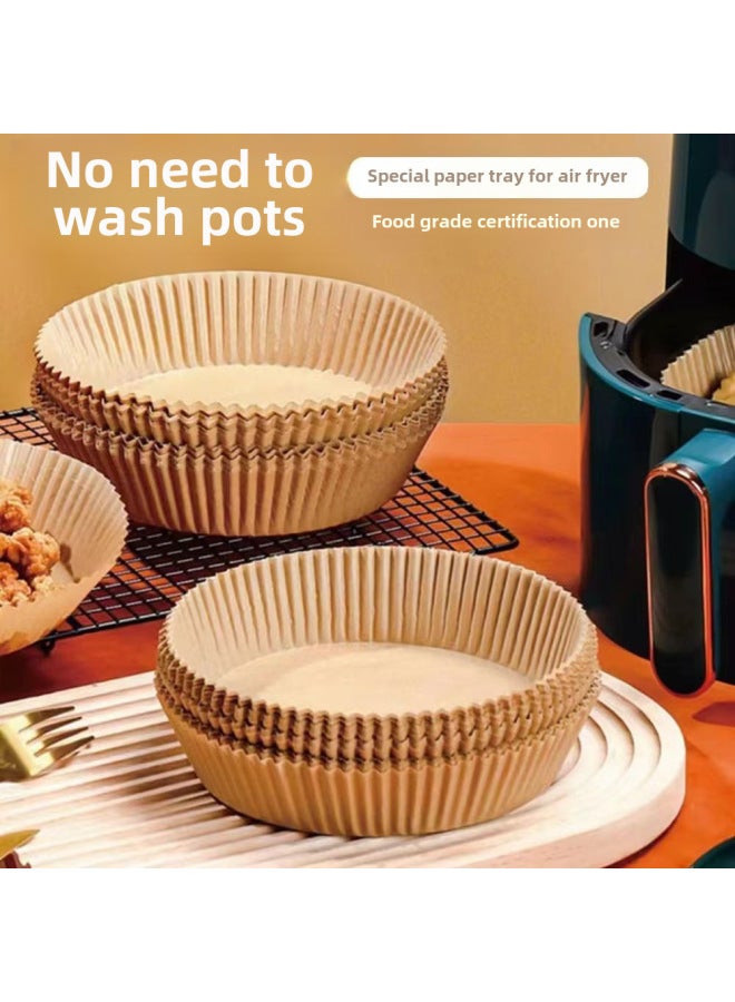 Air Fryer Special Paper Plate Household High Temperature Resistant Oil Absorbing Paper Pad Food Grade Special Paper Round Square Baking Paper-Specifications:Square  Fryer Paper 16 ] - Image 4