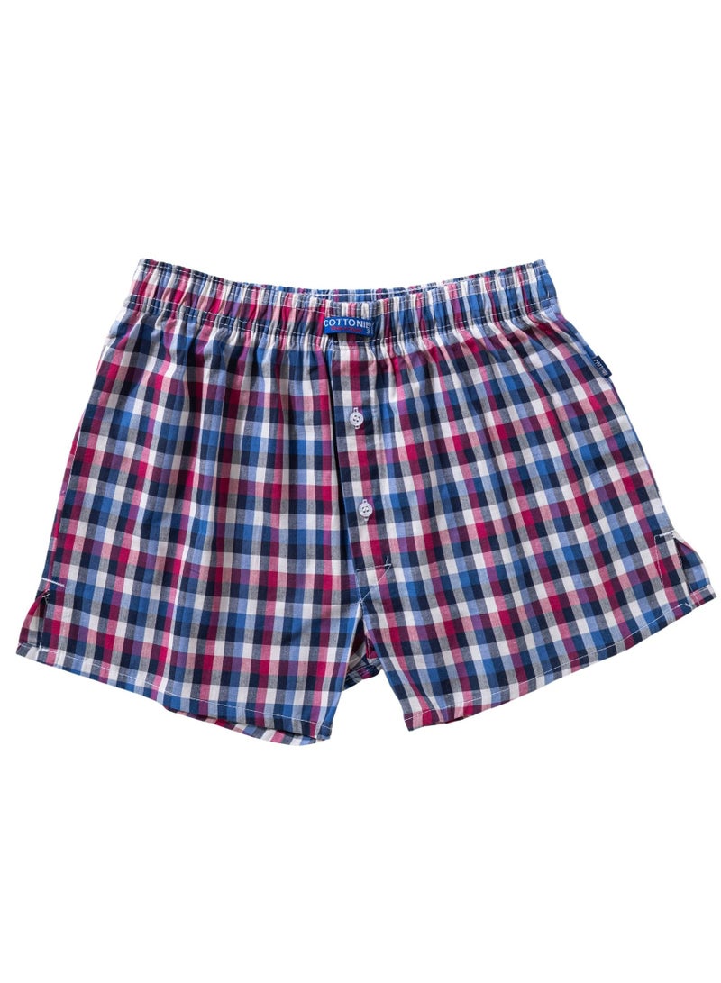 COTTONIL Pack of 3 Woven Classic Boxer Underwear for Men  - Image 3