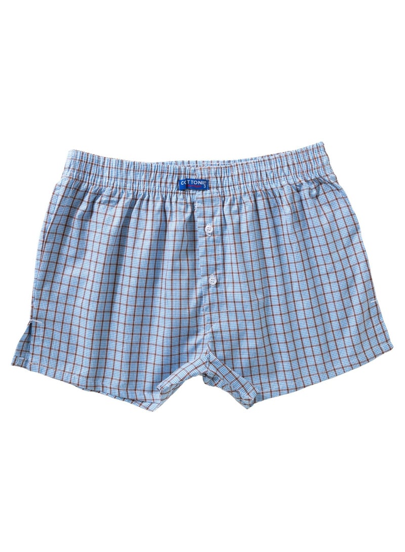 COTTONIL Pack of 3 Woven Classic Boxer Underwear for Men  - Image 5