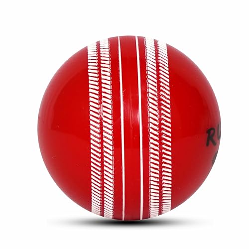 RUBX PVC T-20 Plus Practice Cricket Wind Balls 110g – Pack of 3, (Red) for Indoor & Outdoor, Street & Beach Cricket - Image 3