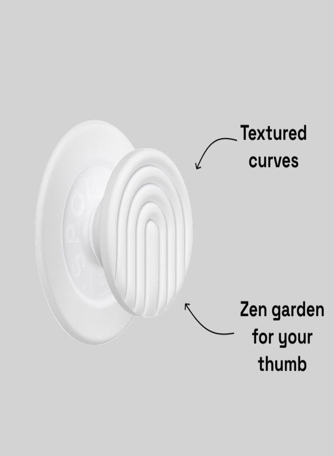 POPSOCKETS قبضة هاتف PopSockets لـ MagSafe مع قاعدة قابلة للطي، قاعدة مغناطيسية، قمة قابلة للتبديل، قبضة آمنة لحالات iPhone MagSafe، قبضة للهاتف والتابلت، PopSockets لطيفة - PopOut Curves Coconut Crème - Image 3