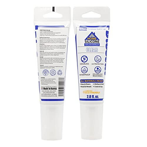 ZERED Clear BioSeal 100 % silicona sellante para calafatear uso general, cartucho de 10 onzas, transparente (paquete de 1) - Image 2