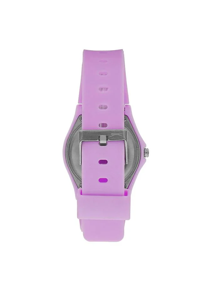 Slazenger Slazenger Unisex Quartz Movement Watch, Analog Display and Silicone Strap - SL.9.6571.3.02, Purple