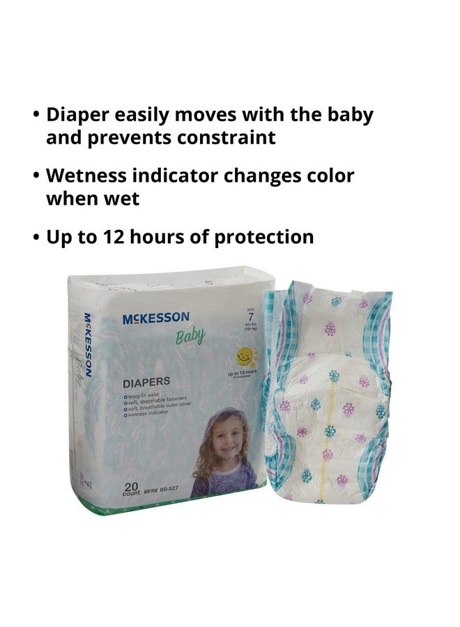 McKesson Baby Diaper Size 7, Over 41 lbs. BD-SZ7, 20 Ct - Image 4