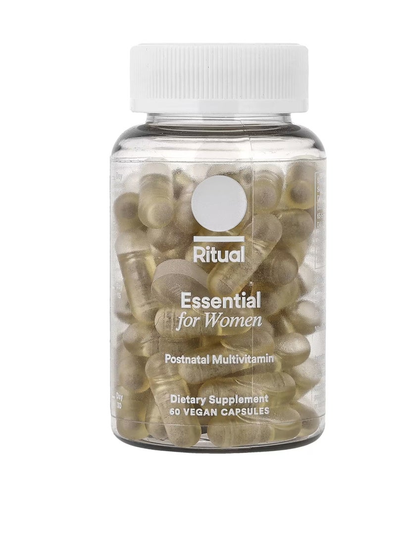 Essential for Women, Postnatal Multivitamin, Mint, 60 Vegan Capsules