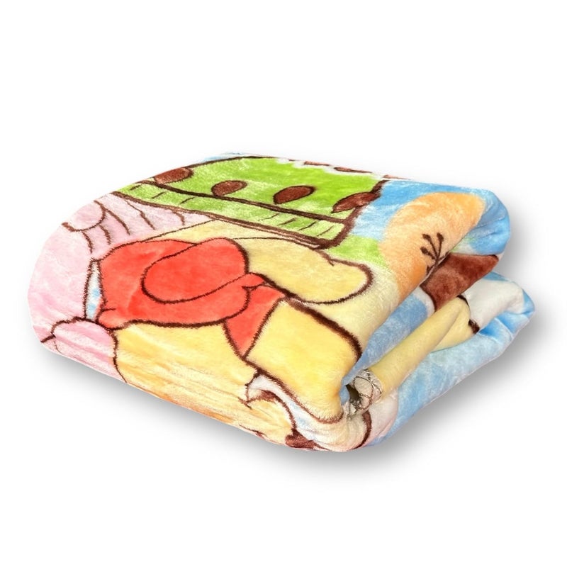 PWI Newborn Cloudy Baby's All Season Ultra Soft Double Layer Blanket/Wrapper for Baby (0-3 Years)(90x110cm)-Multi - Image 5
