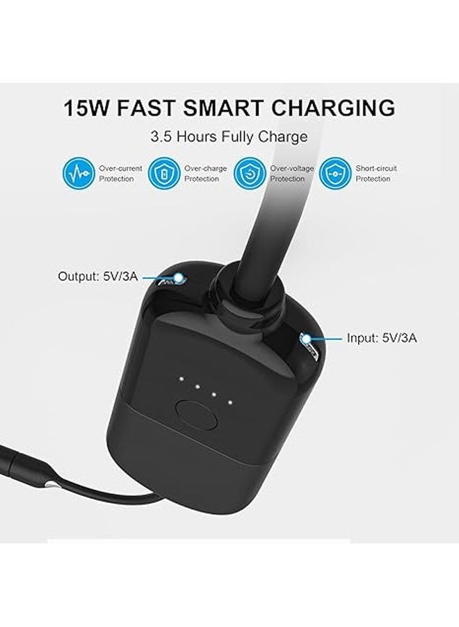 The 8000mAh dangling neck battery is compatible with Meta Quest 3/Oculus Quest 2/Oculas, fast charging VR headsets, portable power banks - Image 3