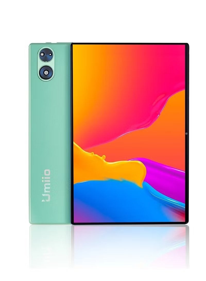 أوميو كمبيوتر لوحي ذكي يعمل بنظام أندرويد بشاشة 10.1 بوصة HD+ وذاكرة وصول عشوائي 4 جيجابايت وذاكرة قراءة فقط 128 جيجابايت وكاميرا مزدوجة لعبة وموسيقى للأطفال بشريحتين اتصال وشبكة 5G واي فاي - Image 1