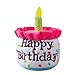 Ushang Pet Dog Birthday Cake Toy Happy Birthday Cake Shaped Squeaky Dog Toys for Medium Large Dogs Funny Dogs Gifts Plush Dog Party Toys Large Pink - Image 3