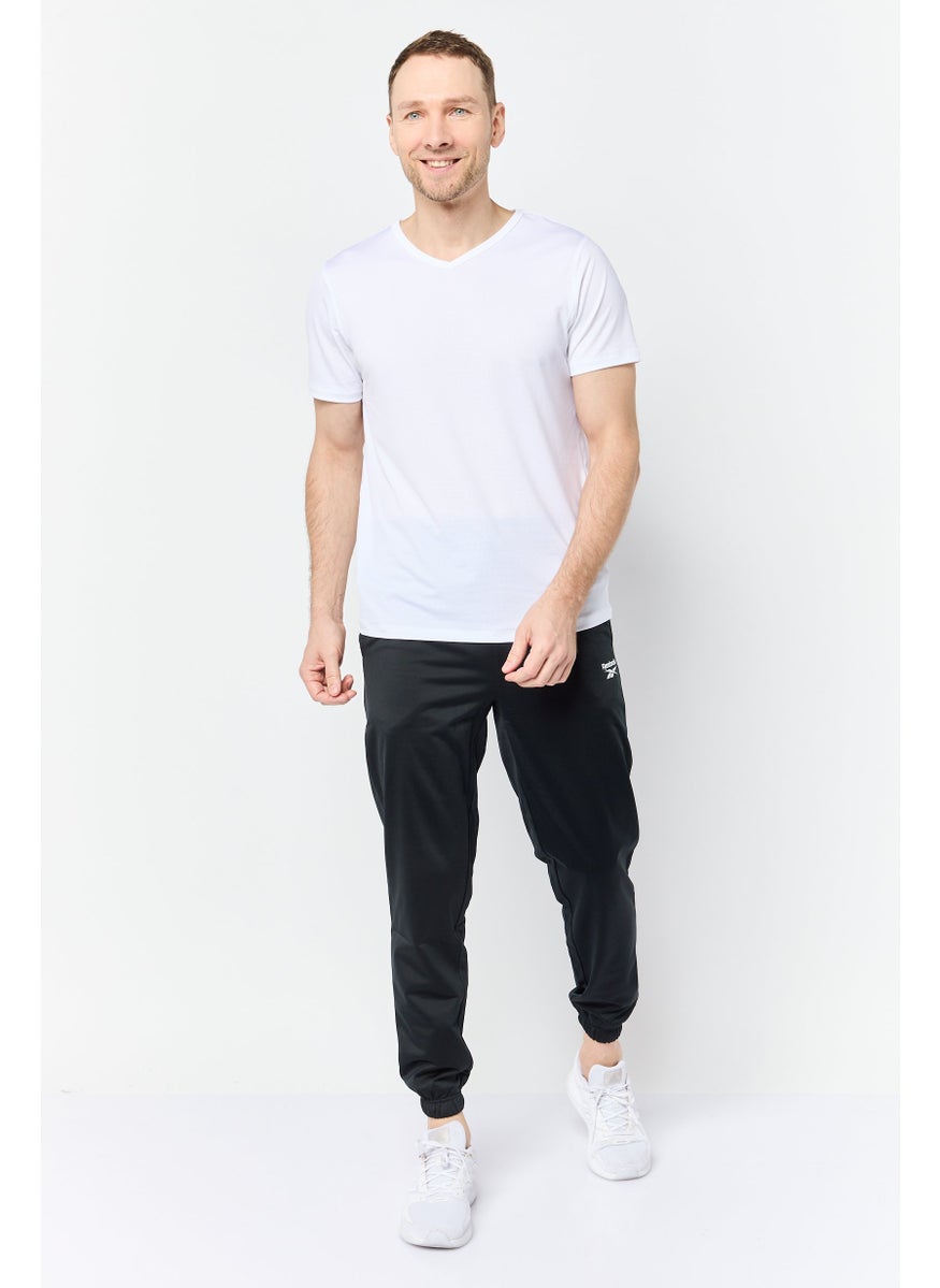 Reebok Men Sportswear Fit Running Track Pants, Black  - Image 4