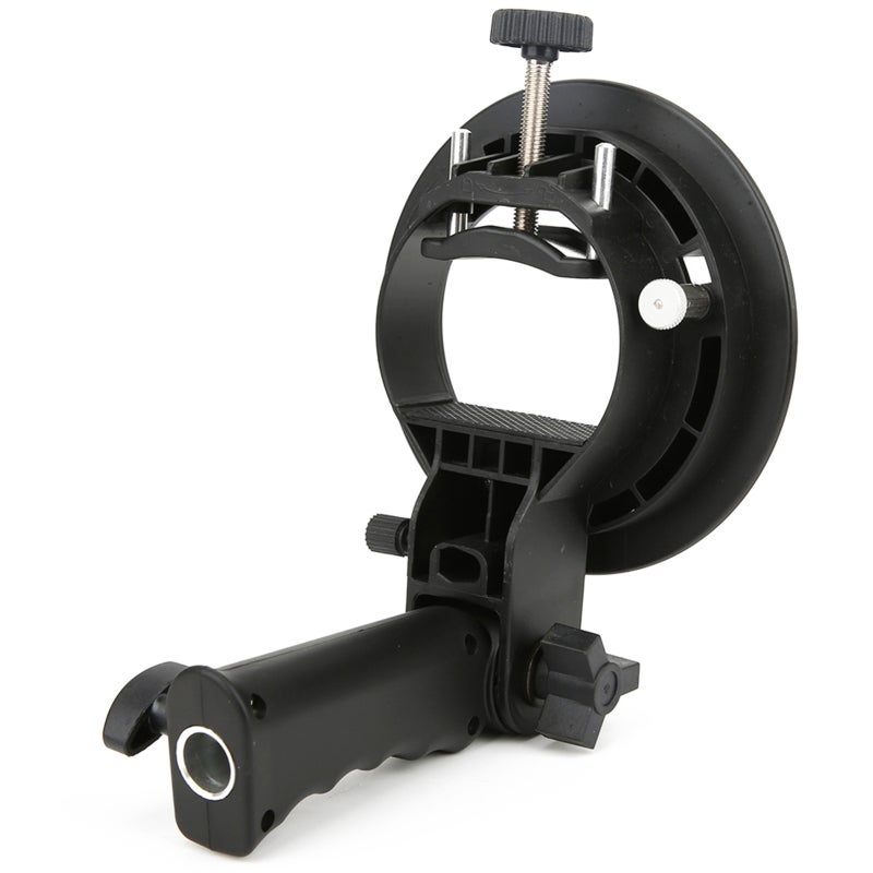 Adjustable Flash Bracket: Bowens Mount, No Pre-Assembly Required, Compact Lightweight Design - Flexible S Shape Bracket for Studio Light Shooting, Camera Flashlight Attachment - Image 4