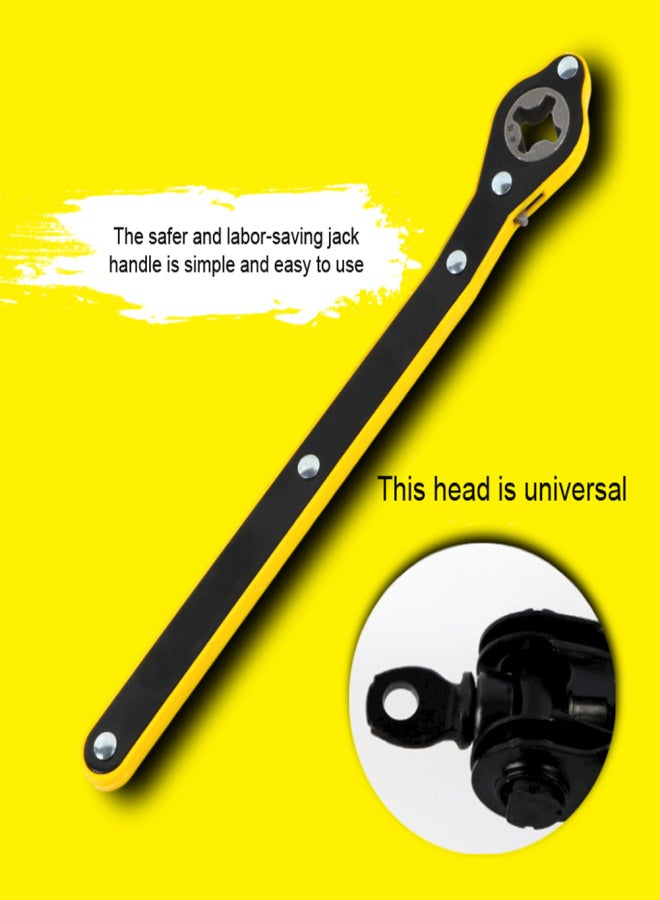 Car Use Labor-saving Jack Ratchet Wrench Garage Tire Wheel Wrench Portable Long Handle Wrench  - Image 5