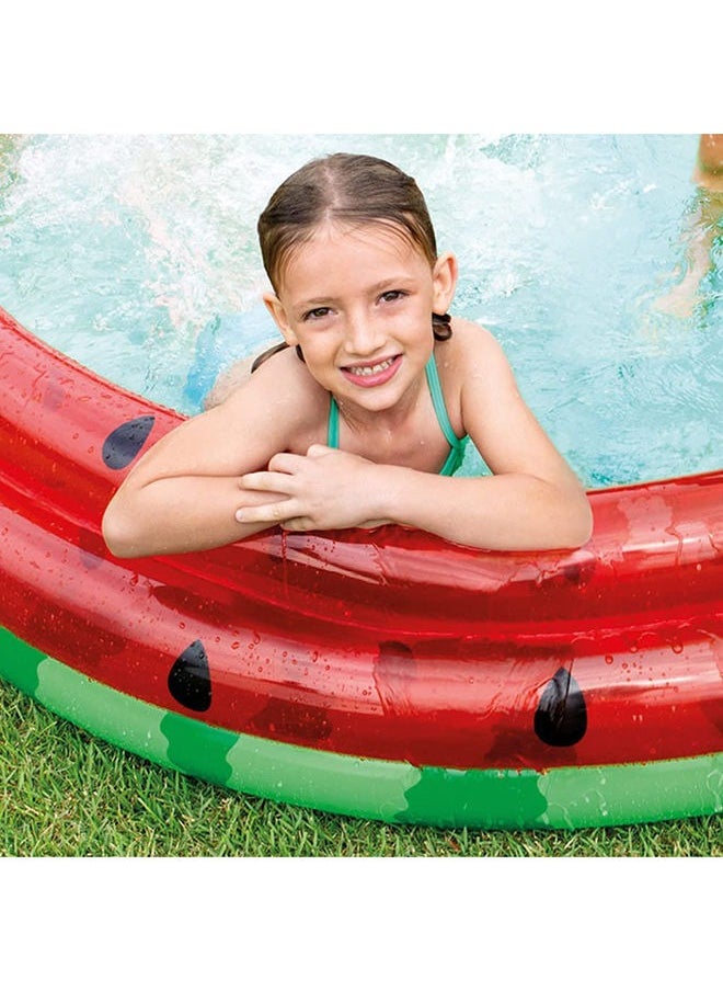 Watermelon Inflatable Swimming Pool Round Swimming Pool for Kids Outdoor Swimming Pool 168cm Ages 2+