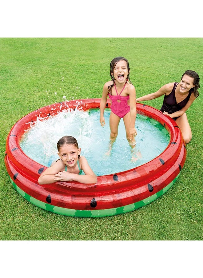 Watermelon Inflatable Swimming Pool Round Swimming Pool for Kids Outdoor Swimming Pool 168cm Ages 2+