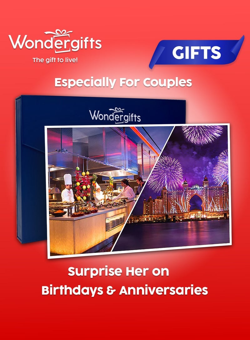 Wondergifts Saffron Dinner Buffet at Atlantis The Palm for Two | Gourmet Dining Experience | Birthday Gift for Women  | Gift For Couples, Anniversary  - Image 1