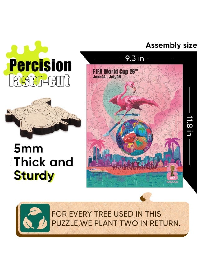 FIFA World Cup Official FIFA World Cup 2026 Wooden Puzzle – Miami City Theme | Licensed Adults Puzzle 14+ - Image 4